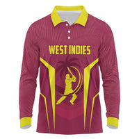 Custom West Indies Cricket Long Sleeve Polo Shirt Windies Great To Be Back - Wonder Print Shop