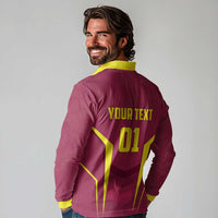 Custom West Indies Cricket Long Sleeve Polo Shirt Windies Great To Be Back - Wonder Print Shop