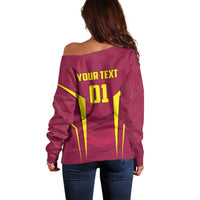 Custom West Indies Cricket Off Shoulder Sweater Windies Great To Be Back - Wonder Print Shop