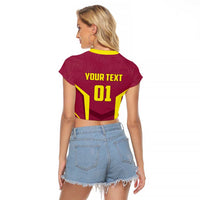 Custom West Indies Cricket Raglan Cropped T Shirt Windies Great To Be Back - Wonder Print Shop