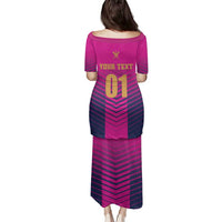 Custom United Arab Emirates Cricket Family Matching Puletasi and Hawaiian Shirt Go Boys Team UAE - Wonder Print Shop