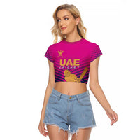 Custom United Arab Emirates Cricket Raglan Cropped T Shirt Go Boys Team UAE - Wonder Print Shop