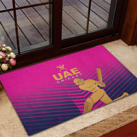 United Arab Emirates Cricket Rubber Doormat Go Boys Team UAE - Wonder Print Shop