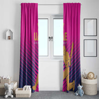 United Arab Emirates Cricket Window Curtain Go Boys Team UAE - Wonder Print Shop
