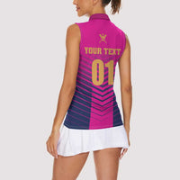 Custom United Arab Emirates Cricket Women Sleeveless Polo Shirt Go Boys Team UAE - Wonder Print Shop