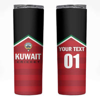 Custom Kuwait Cricket Skinny Tumbler Go Champions - Wonder Print Shop