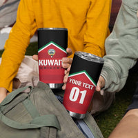 Custom Kuwait Cricket Tumbler Cup Go Champions - Wonder Print Shop
