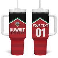 Custom Kuwait Cricket Tumbler With Handle Go Champions - Wonder Print Shop