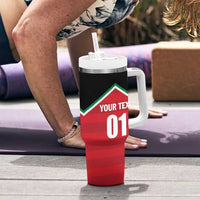 Custom Kuwait Cricket Tumbler With Handle Go Champions - Wonder Print Shop