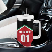 Custom Kuwait Cricket Tumbler With Handle Go Champions - Wonder Print Shop