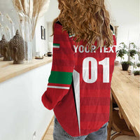 Custom Kuwait Cricket Women Casual Shirt Go Champions - Wonder Print Shop