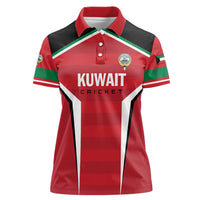 Custom Kuwait Cricket Women Polo Shirt Go Champions - Wonder Print Shop