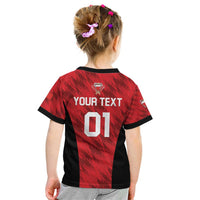 Custom Bahrain Cricket Kid T Shirt Come On Team Bahrain - Wonder Print Shop