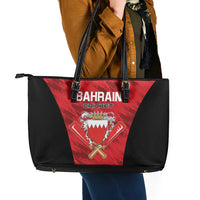 Bahrain Cricket Leather Tote Bag Come On Team Bahrain - Wonder Print Shop