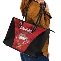 Bahrain Cricket Leather Tote Bag Come On Team Bahrain - Wonder Print Shop