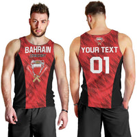 Custom Bahrain Cricket Men Tank Top Come On Team Bahrain - Wonder Print Shop