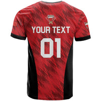 Custom Bahrain Cricket T Shirt Come On Team Bahrain - Wonder Print Shop