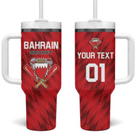 Custom Bahrain Cricket Tumbler With Handle Come On Team Bahrain - Wonder Print Shop