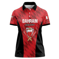 Custom Bahrain Cricket Women Polo Shirt Come On Team Bahrain - Wonder Print Shop