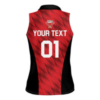 Custom Bahrain Cricket Women Sleeveless Polo Shirt Come On Team Bahrain - Wonder Print Shop