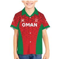 Custom Oman Cricket Family Matching Mermaid Dress and Hawaiian Shirt Team Oman Come On - Wonder Print Shop