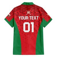 Custom Oman Cricket Family Matching Off The Shoulder Long Sleeve Dress and Hawaiian Shirt Team Oman Come On - Wonder Print Shop
