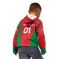 Custom Oman Cricket Kid Hoodie Team Oman Come On - Wonder Print Shop