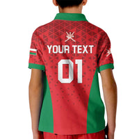 Custom Oman Cricket Kid Polo Shirt Team Oman Come On - Wonder Print Shop