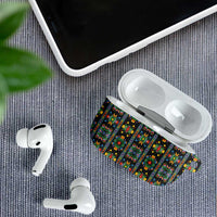 Regalia Stripe Floral Pattern AirPods Case Colorful Attractive - Wonder Print Shop