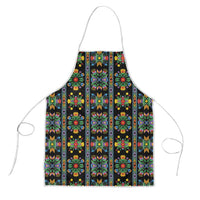 Regalia Stripe Floral Pattern Apron Colorful Attractive - Wonder Print Shop