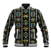 Regalia Stripe Floral Pattern Baseball Jacket Colorful Attractive - Wonder Print Shop
