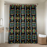 Regalia Stripe Floral Pattern Bathroom Set Colorful Attractive - Wonder Print Shop