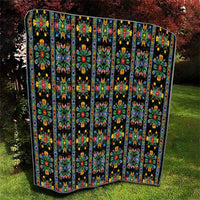 Regalia Stripe Floral Pattern Quilt Colorful Attractive - Wonder Print Shop