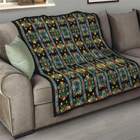 Regalia Stripe Floral Pattern Quilt Colorful Attractive - Wonder Print Shop