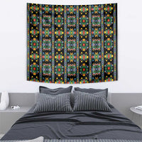 Regalia Stripe Floral Pattern Tapestry Colorful Attractive - Wonder Print Shop