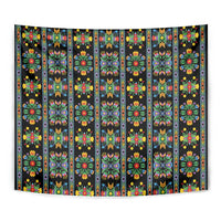 Regalia Stripe Floral Pattern Tapestry Colorful Attractive - Wonder Print Shop