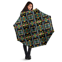 Regalia Stripe Floral Pattern Umbrella Colorful Attractive - Wonder Print Shop