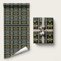 Regalia Stripe Floral Pattern Wrapping Paper Colorful Attractive
