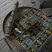 Regalia Stripe Floral Pattern Wrapping Paper Colorful Attractive