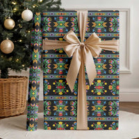 Regalia Stripe Floral Pattern Wrapping Paper Colorful Attractive