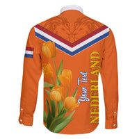Netherlands Queen Day 2024 Family Matching Long Sleeve Bodycon Dress and Hawaiian Shirt Nederland Koningsdag Orange Tulips - Wonder Print Shop