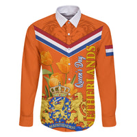 Netherlands Queen Day 2024 Family Matching Tank Maxi Dress and Hawaiian Shirt Nederland Koningsdag Orange Tulips - Wonder Print Shop