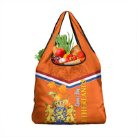 Netherlands Queen Day 2024 Grocery Bag Nederland Koningsdag Orange Tulips