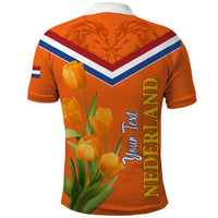 Netherlands Queen Day 2024 Polo Shirt Nederland Koningsdag Orange Tulips - Wonder Print Shop