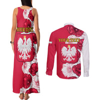 Poland Constitution Day 2024 Couples Matching Tank Maxi Dress and Long Sleeve Button Shirt Polska Swieto Konstytucji 3 Maja - Wonder Print Shop
