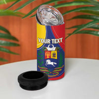 Personalized Venezuela 4 in 1 Can Cooler Tumbler Coat Of Arms Curve Style