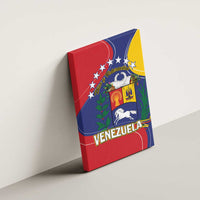 Venezuela Canvas Wall Art Coat Of Arms Curve Style