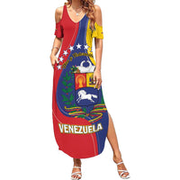 Personalized Venezuela Family Matching Summer Maxi Dress and Hawaiian Shirt Coat Of Arms Curve Style
