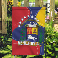 Venezuela Garden Flag Coat Of Arms Curve Style