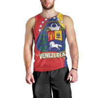 Personalized Venezuela Men Tank Top Coat Of Arms Curve Style